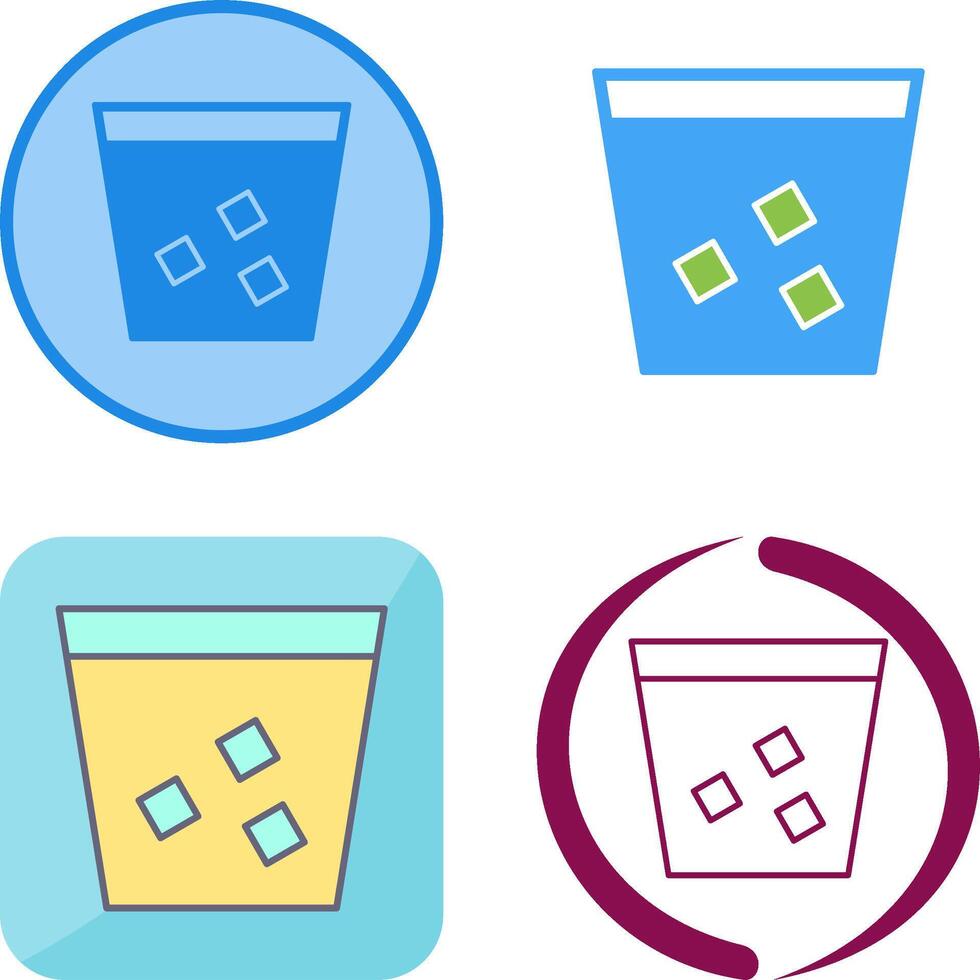 Unique Double Shot Icon Design vector