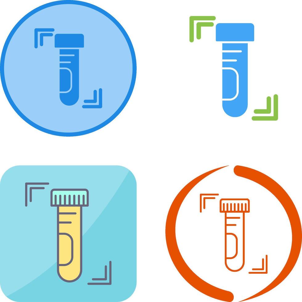 Test Tube Icon Design vector