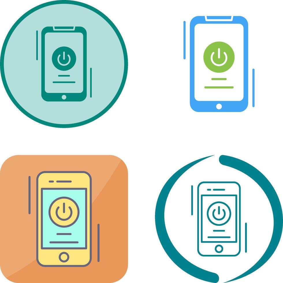 Power Button Icon Design vector
