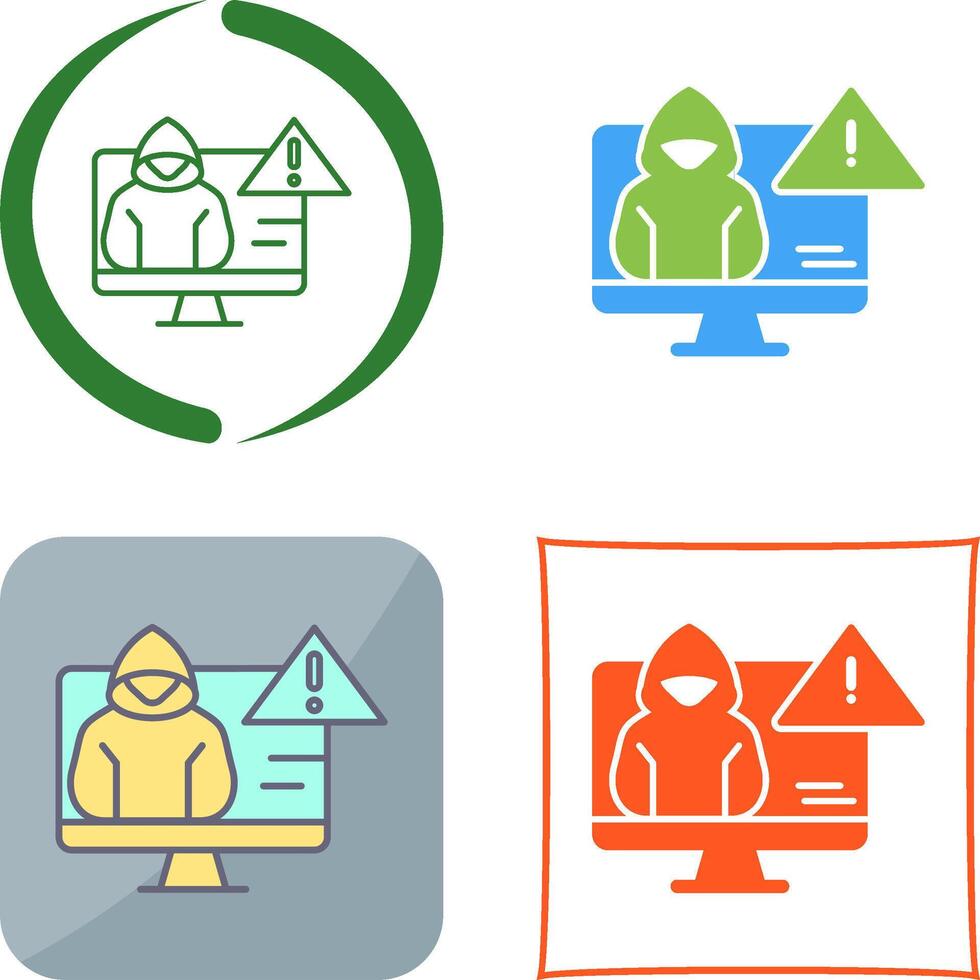 Threat Icon Design vector