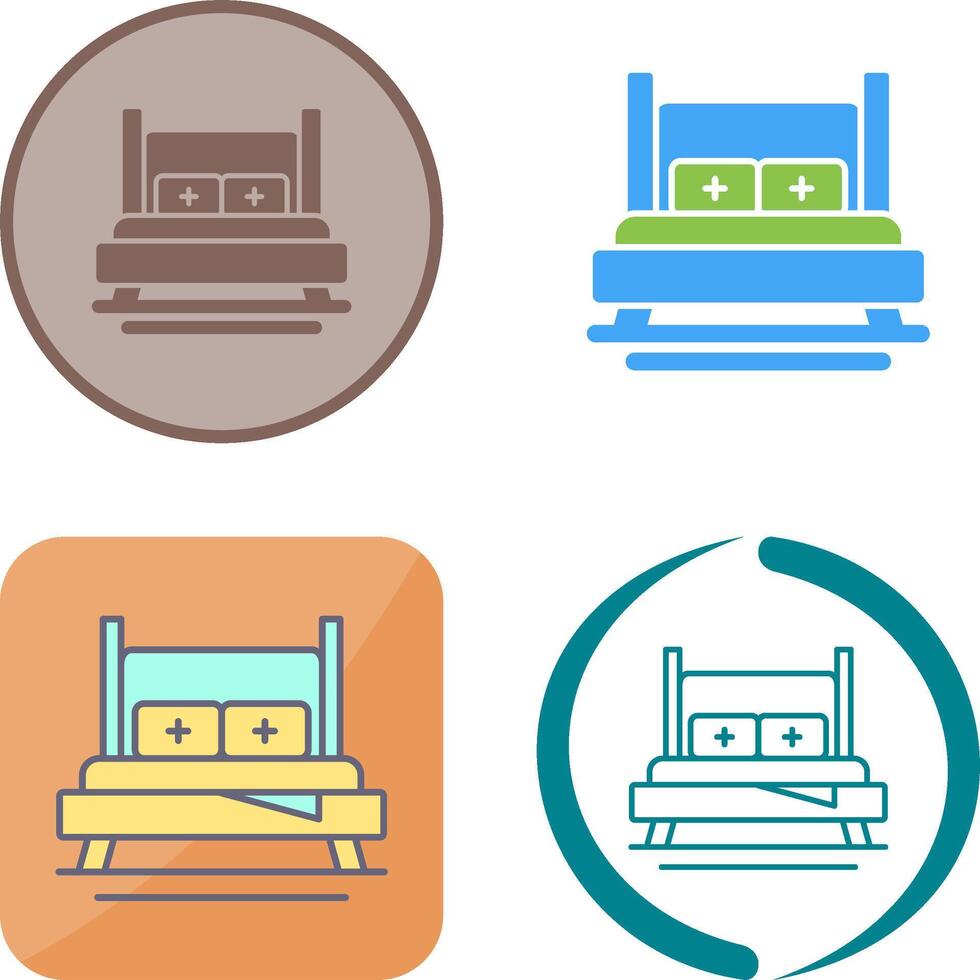 Bed Icon Design vector