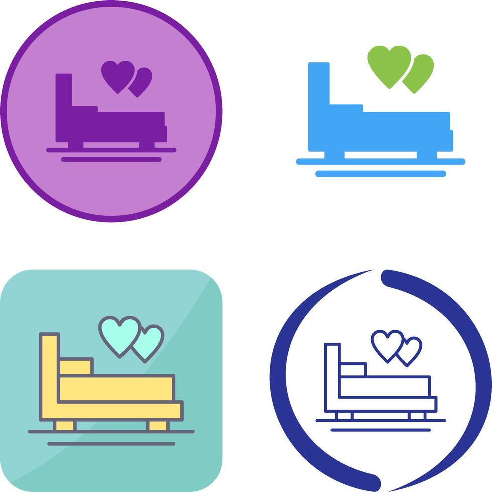 Honeymoon Icon Design vector