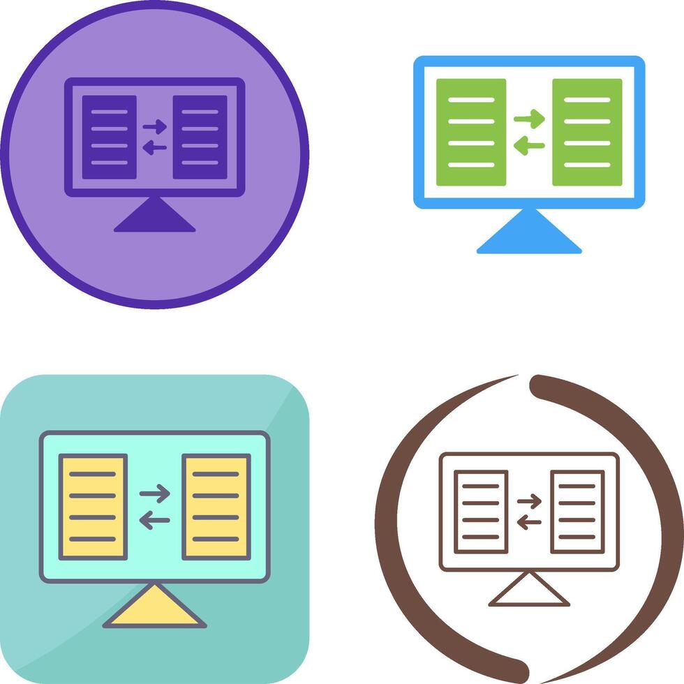 File Sharing Icon Design vector