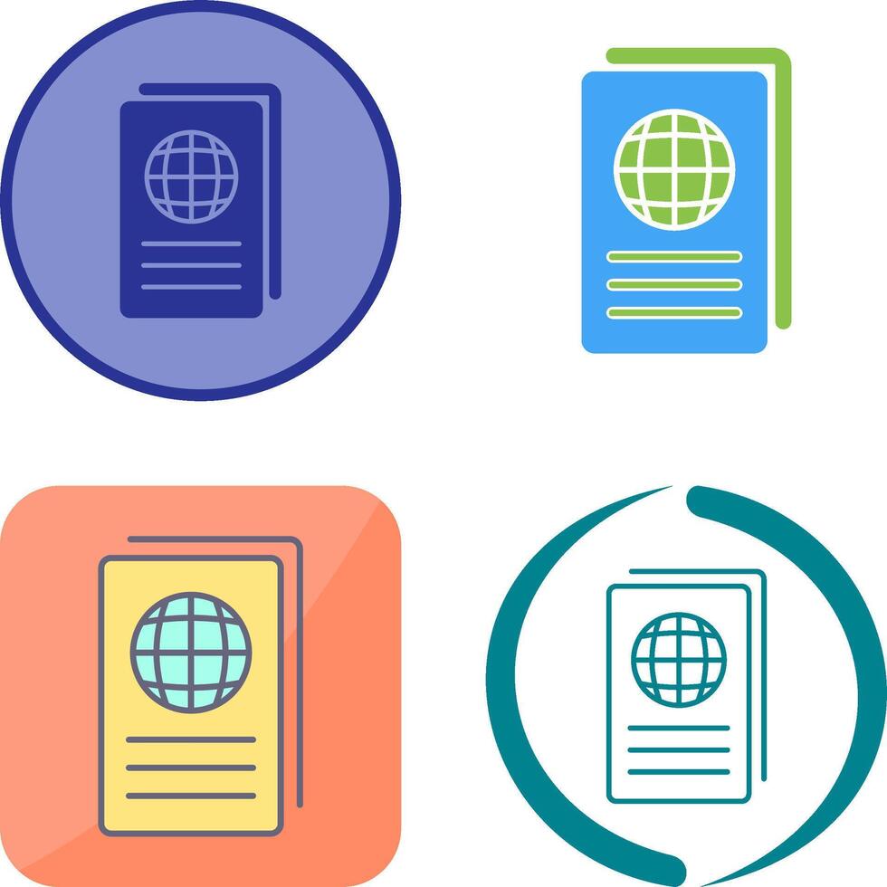 Global Report Icon Design vector