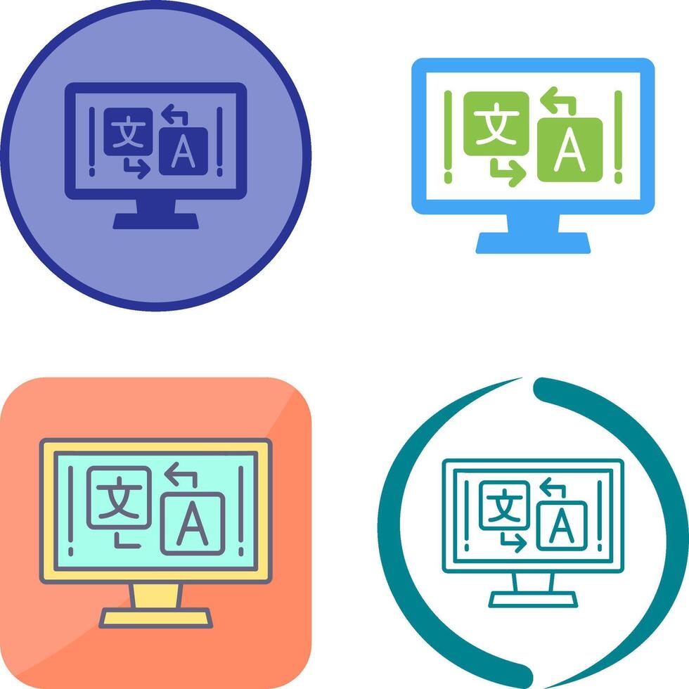 Language Icon Design vector