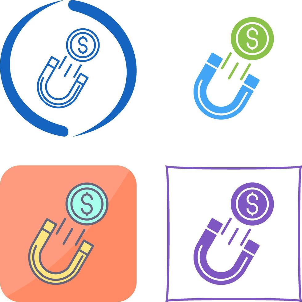 Stealing Money Icon Design vector