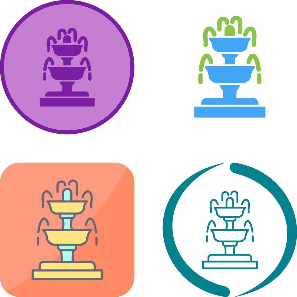 Fountain Icon Design vector