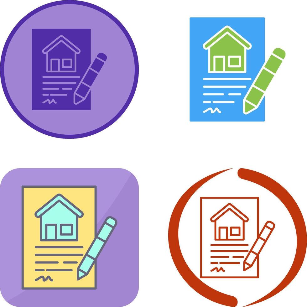 Contract Icon Design vector