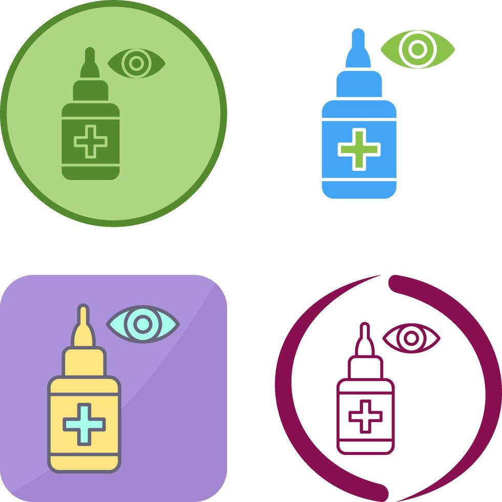 Eye Drop Icon Design vector