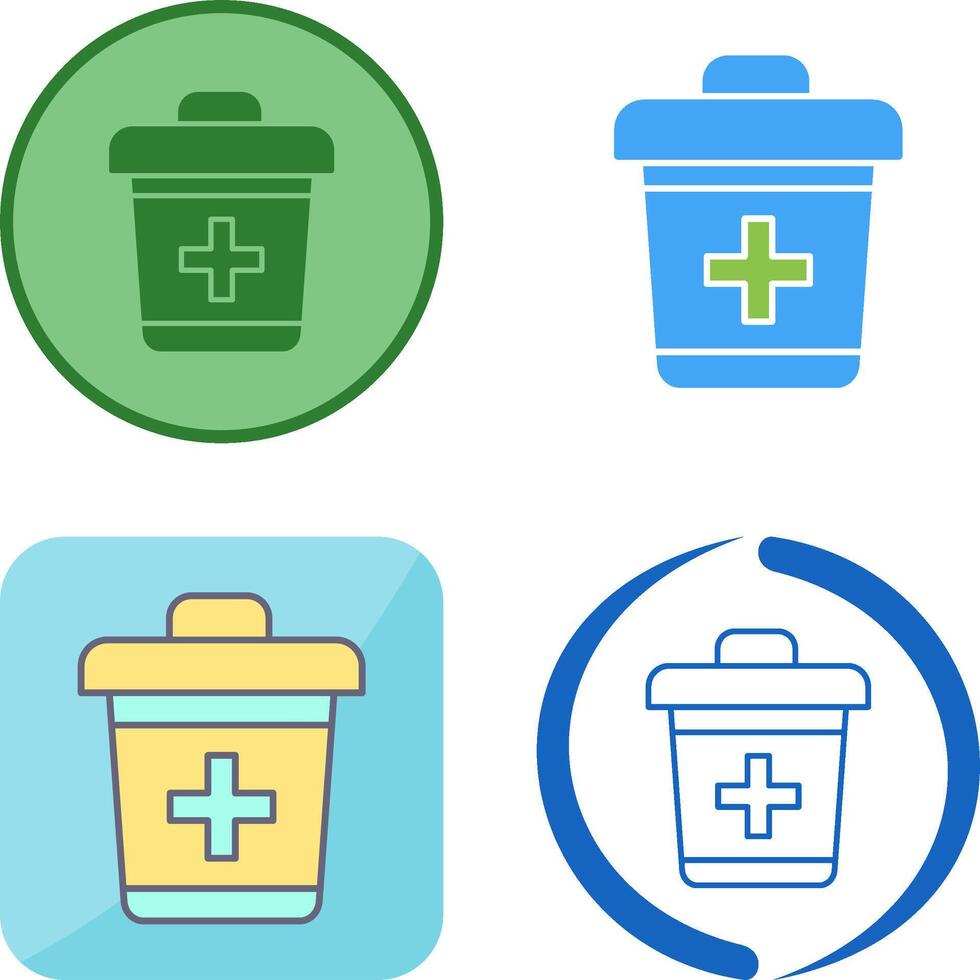 Dustbin Icon Design vector