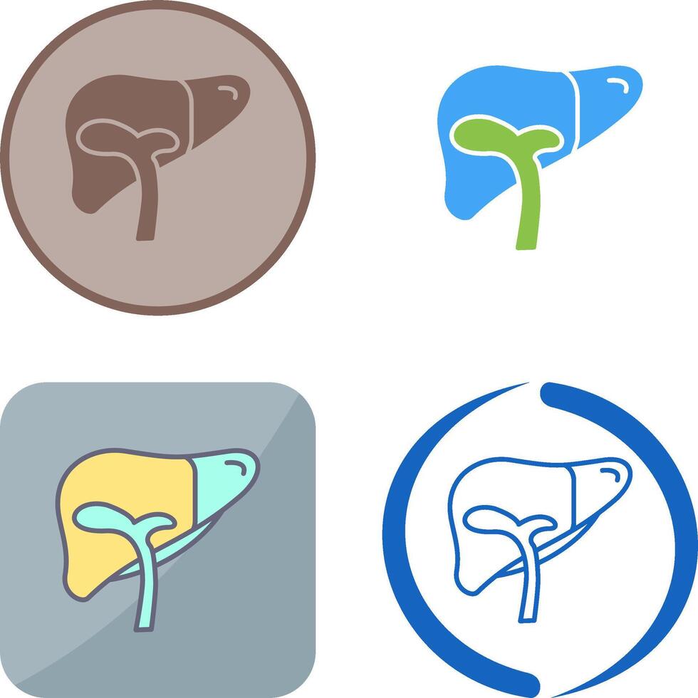 Liver Icon Design vector