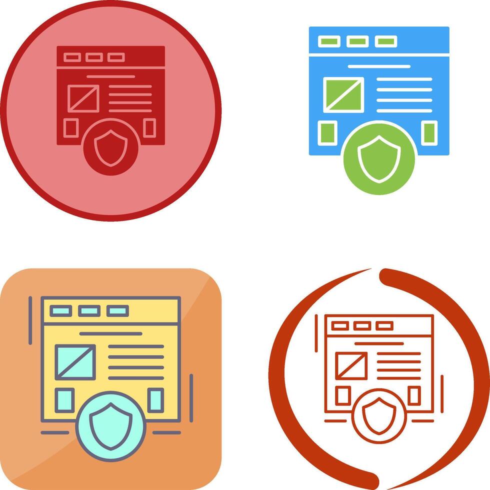 Secure Icon Design vector
