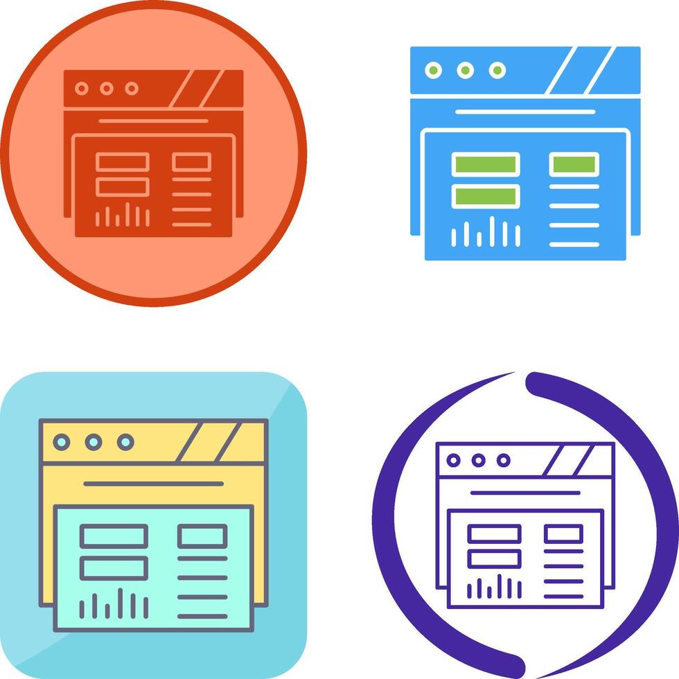 Dashboard Icon Design vector