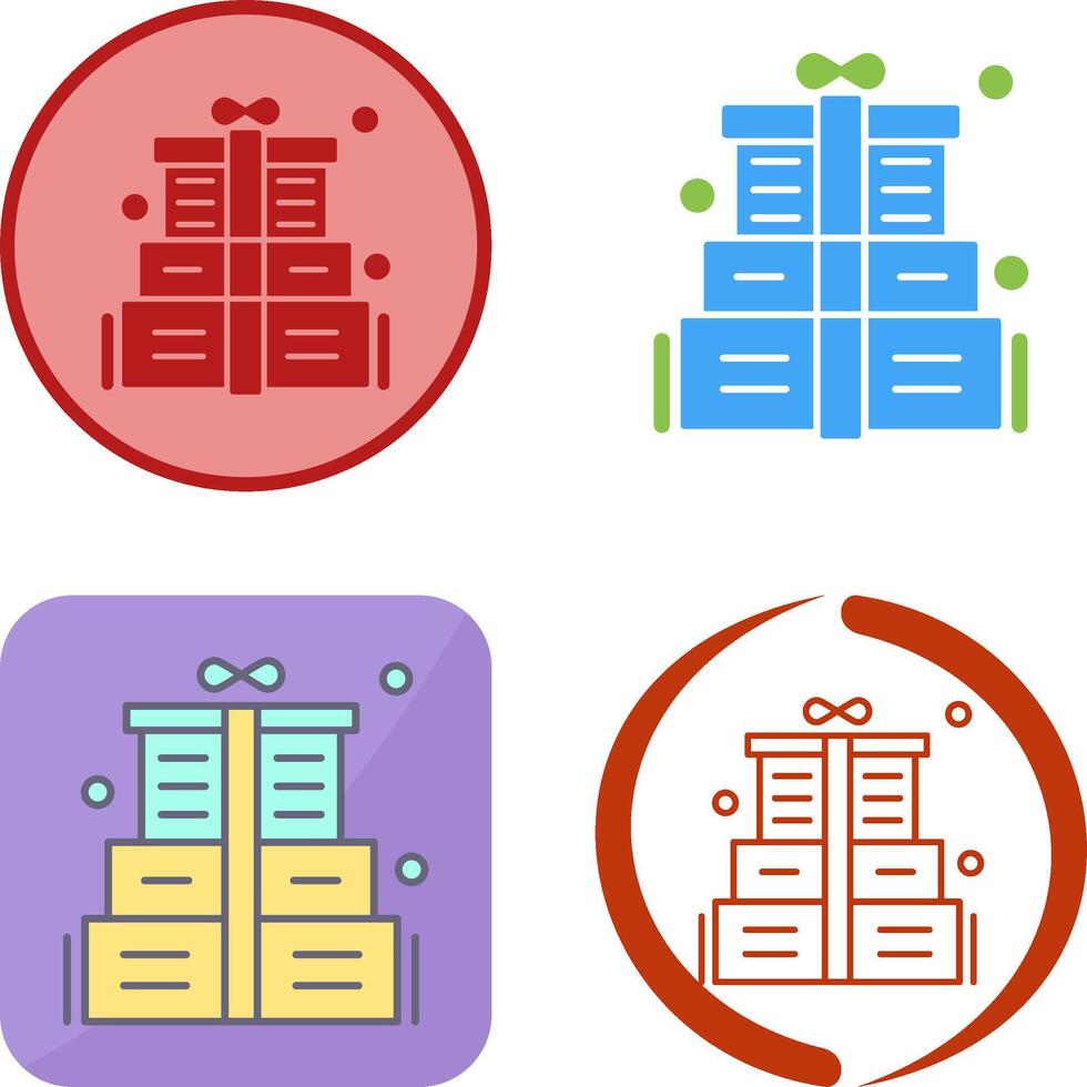 Gift Box Icon Design vector