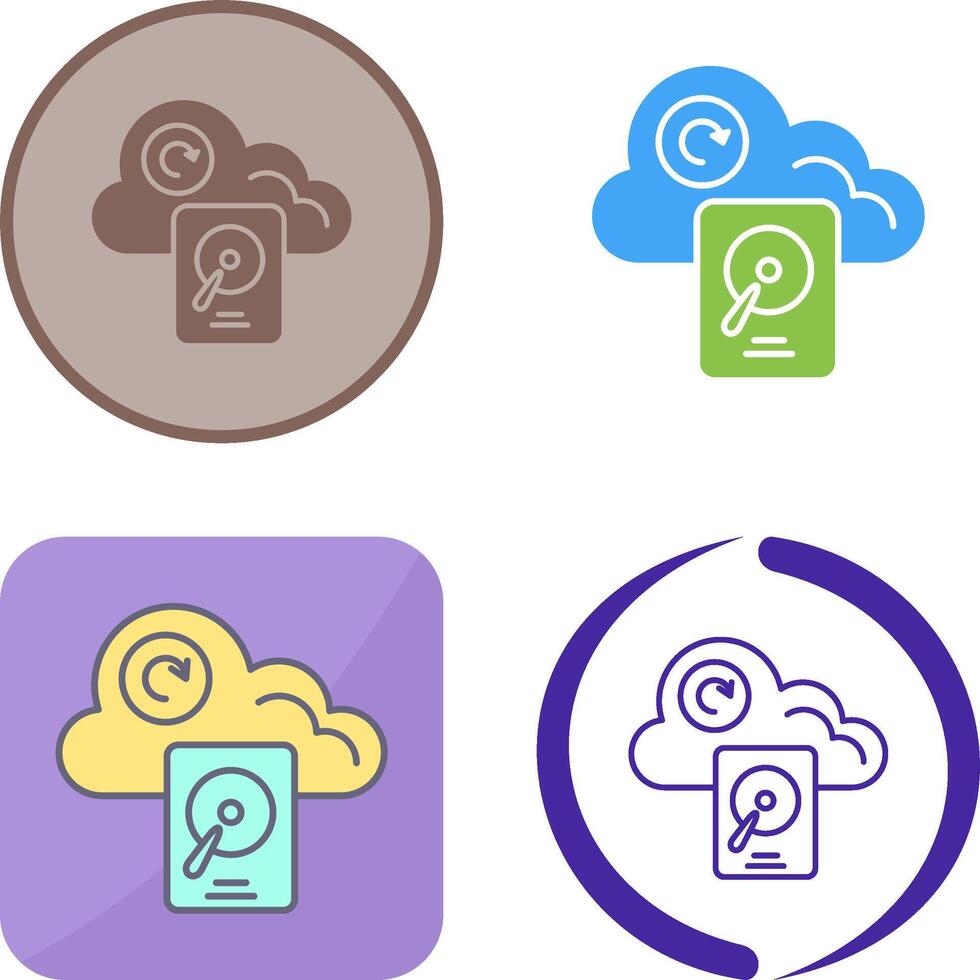 Hard Drive Icon Design vector