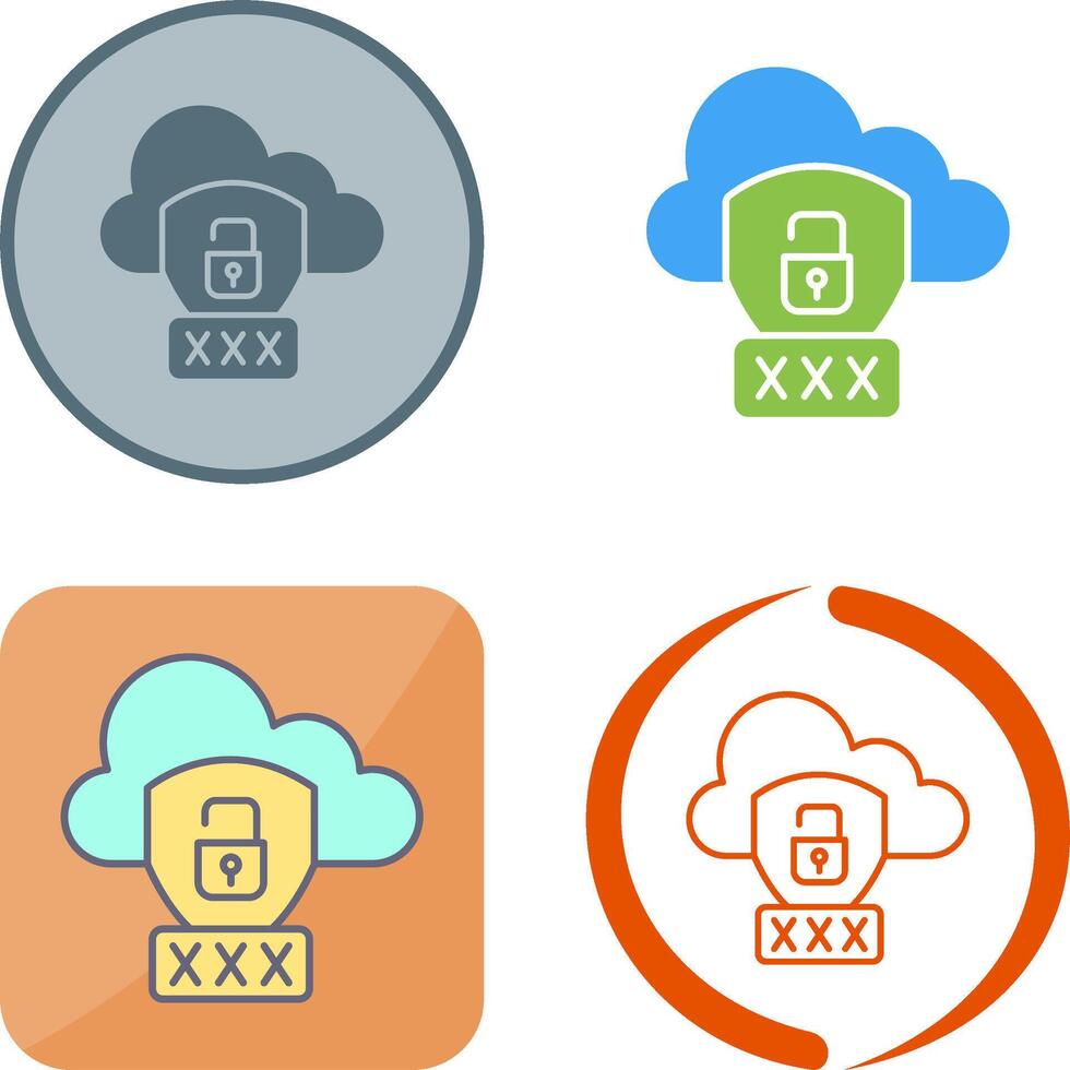 Password Icon Design vector
