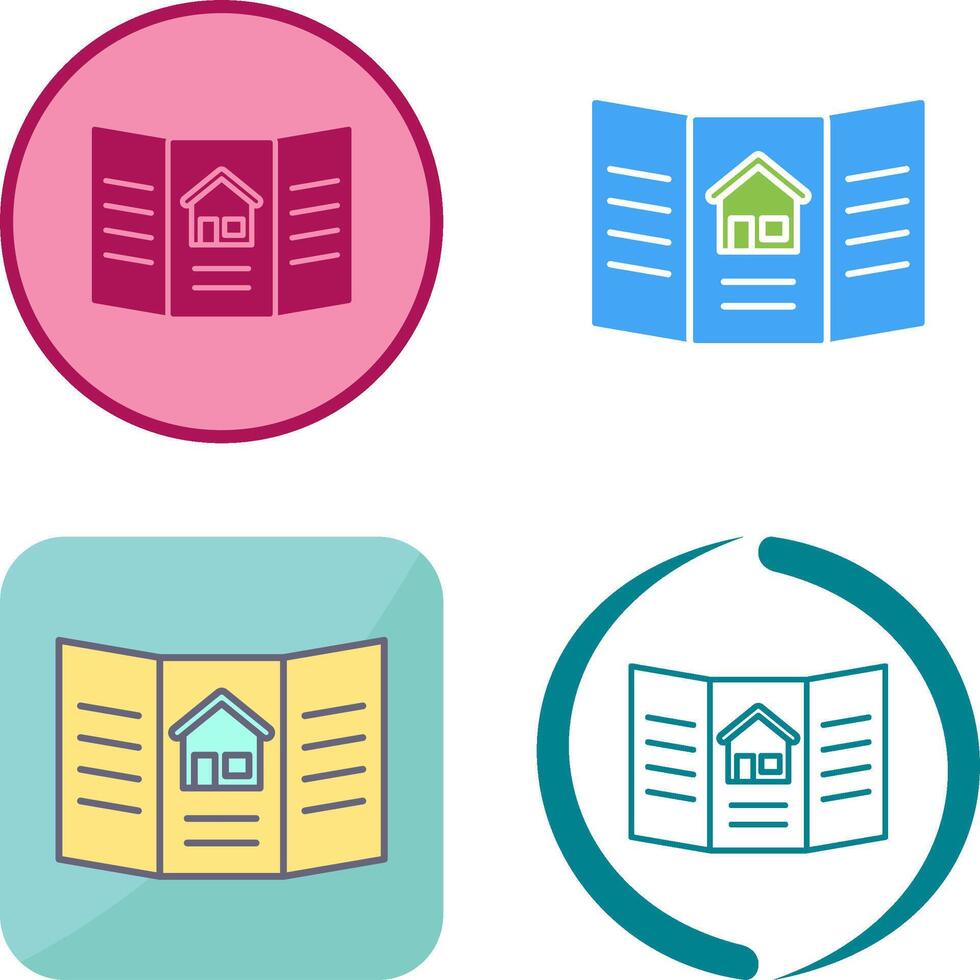 Brochure Icon Design vector