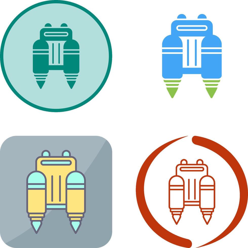Jetpack Icon Design vector