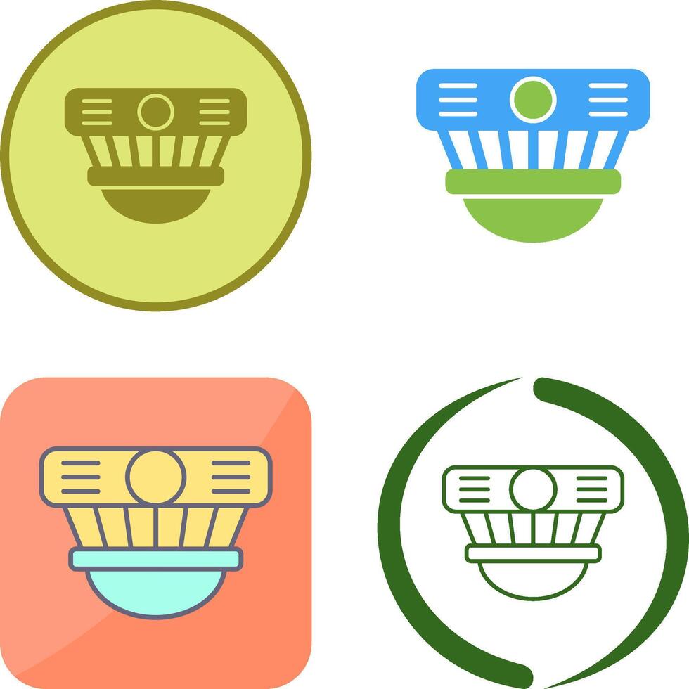 Smoke Detector Icon Design vector