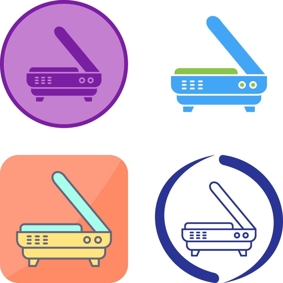 Scanner Icon Design vector