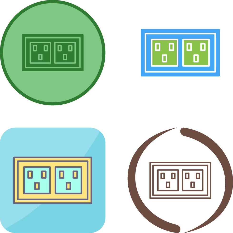 Socket Icon Design vector