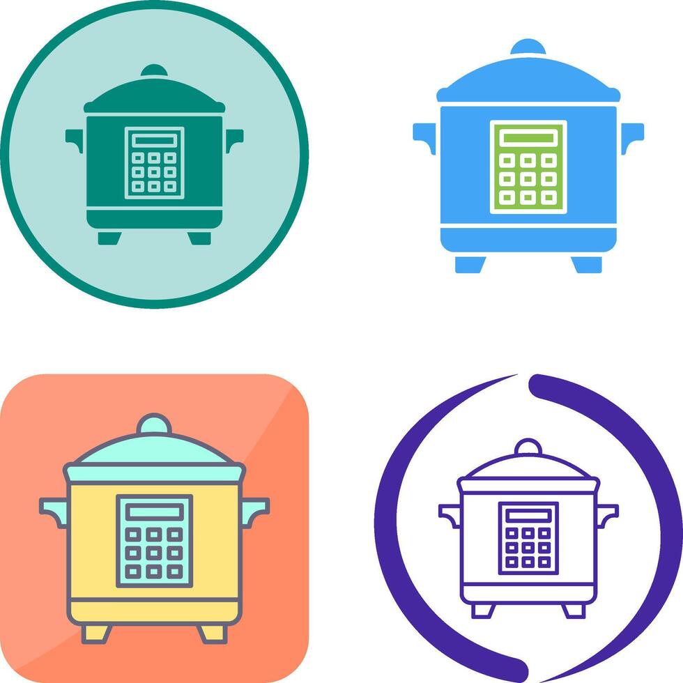 Cooker Icon Design vector