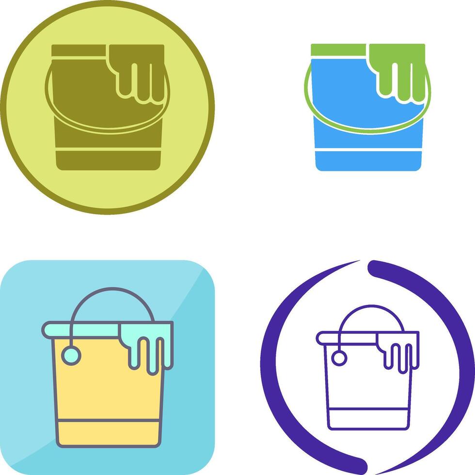 Paint Bucket Icon Design vector