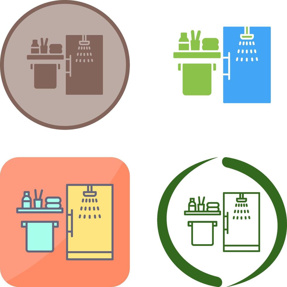 Shower Icon Design vector