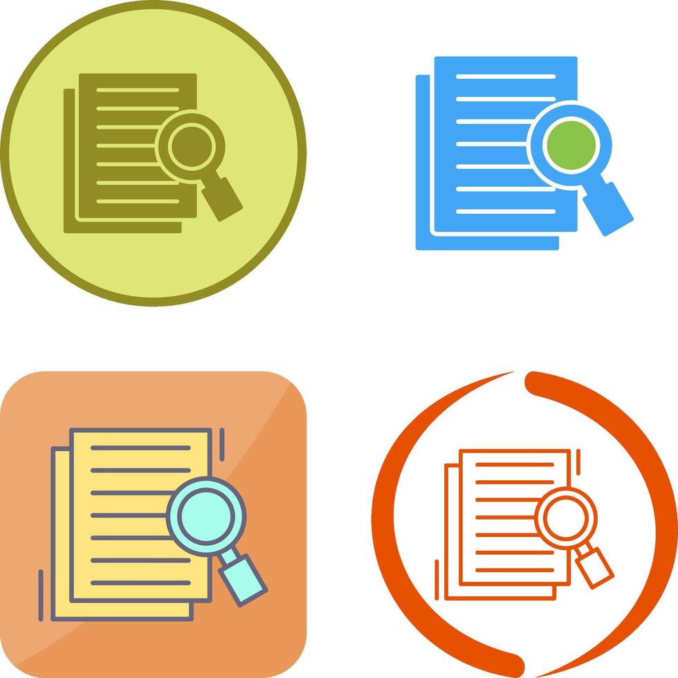Details Looking Icon Design vector