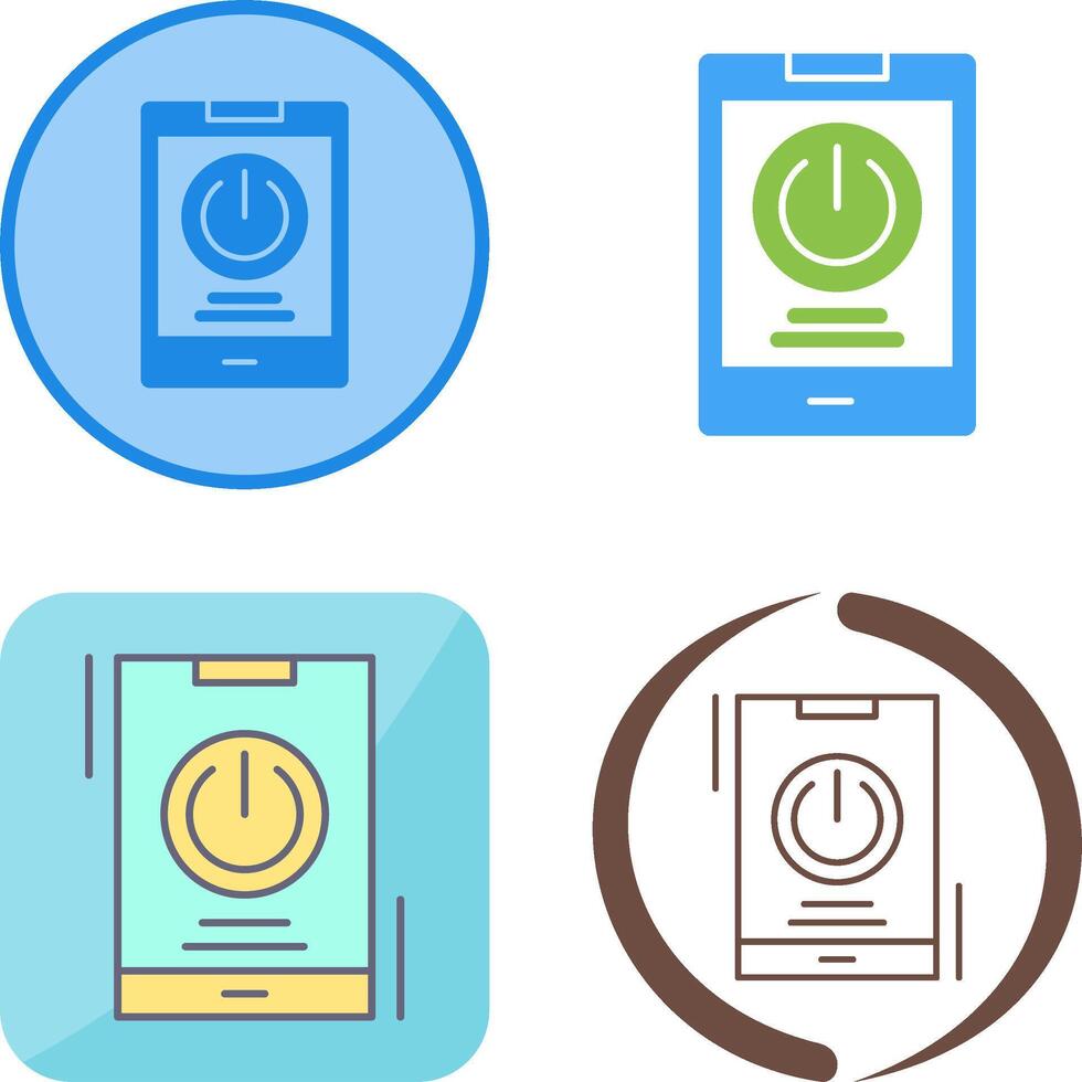Power Icon Design vector