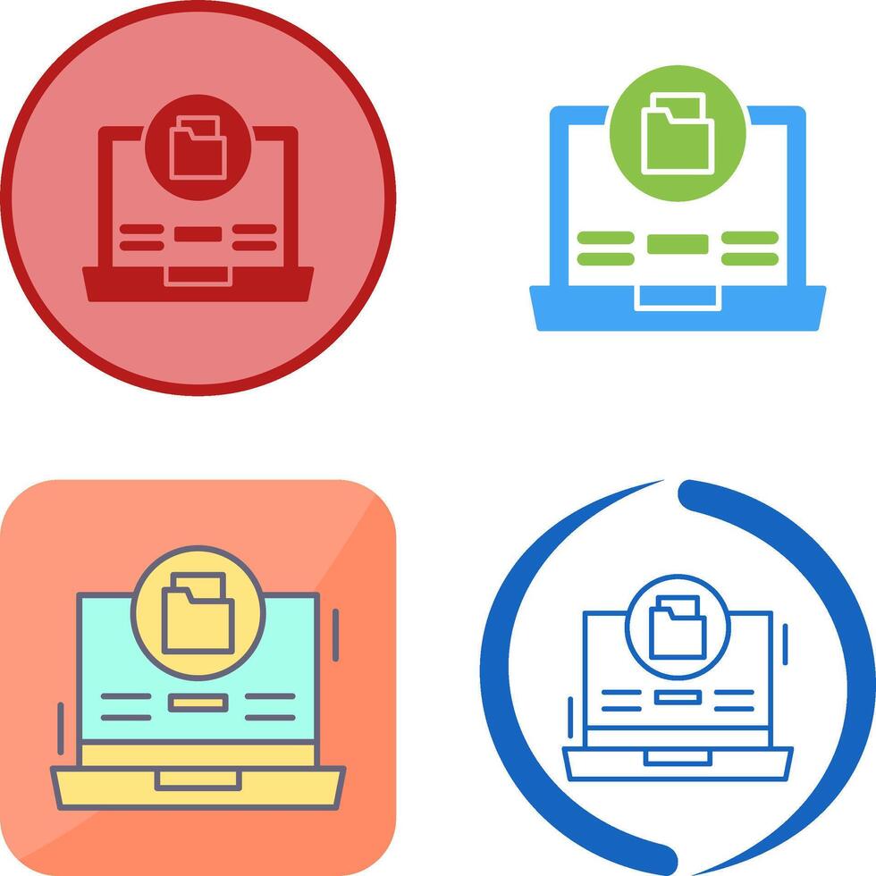 Data Storage Icon Design vector