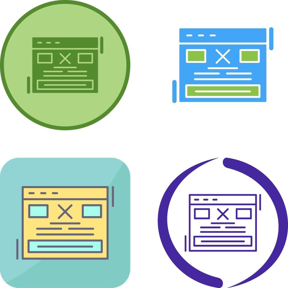 Error Icon Design vector