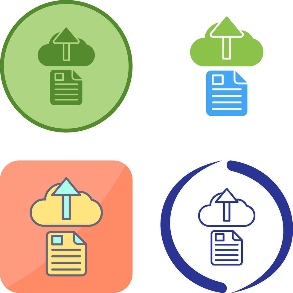 Upload Icon Design vector