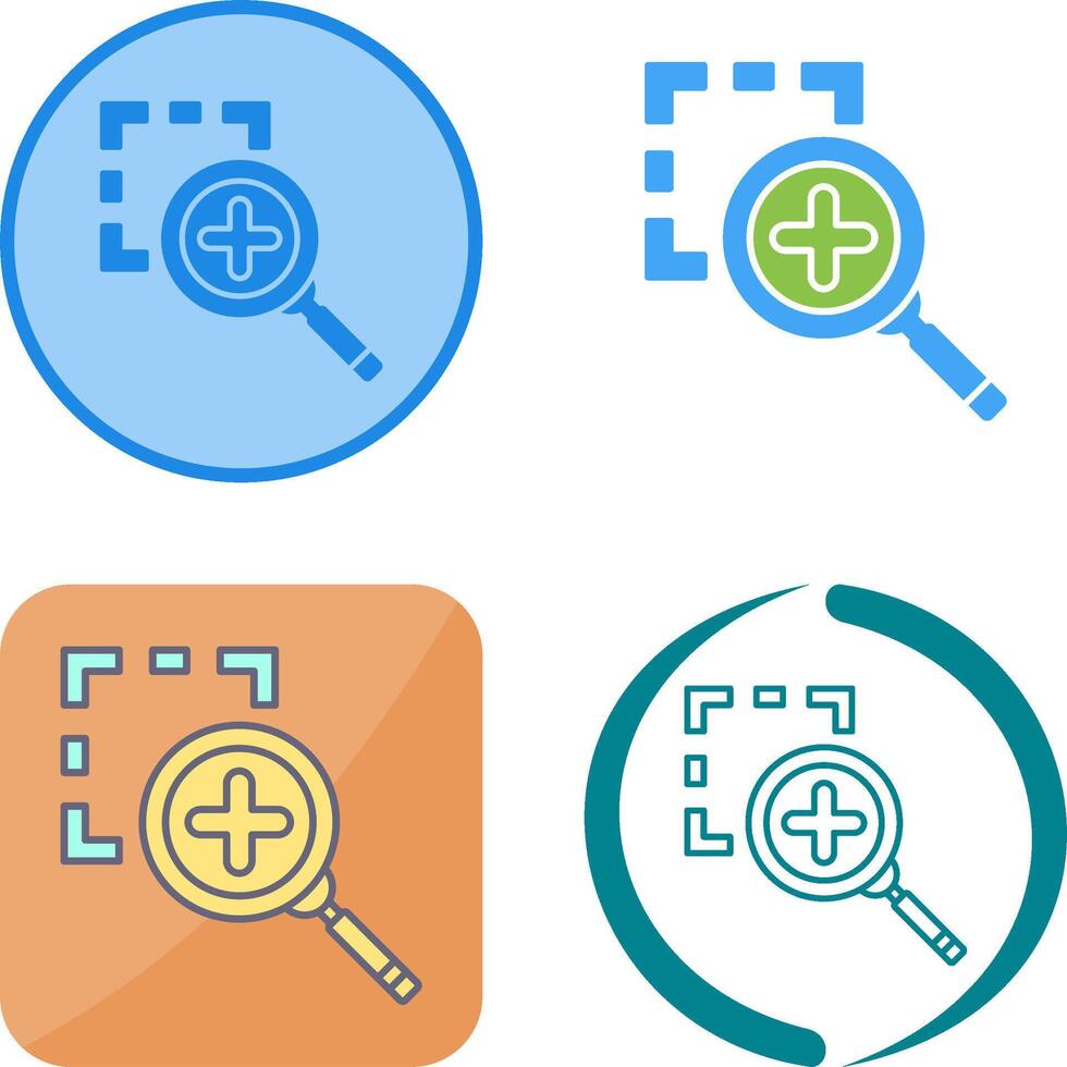 Zoom In Icon Design vector