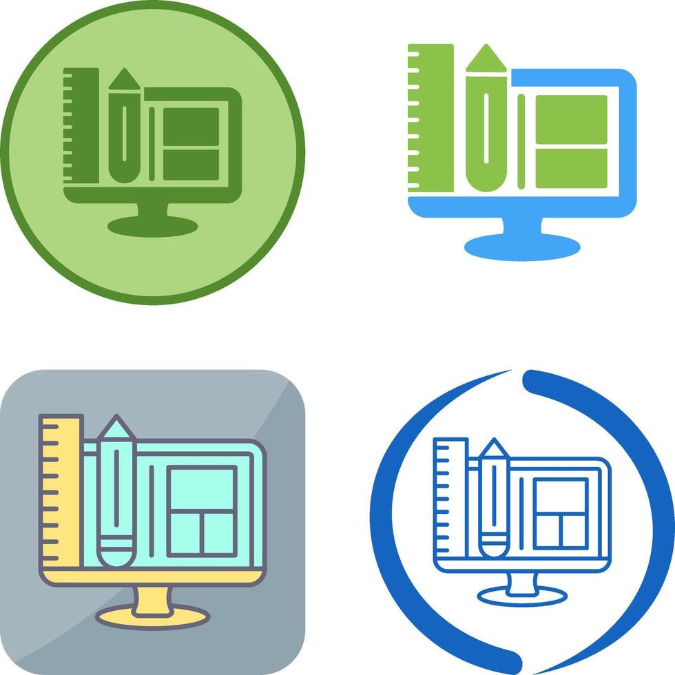 Web Design Icon Design vector