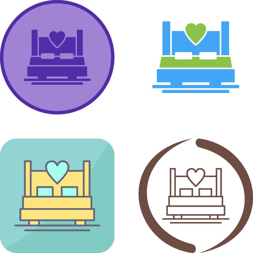 Double Bed Icon Design vector