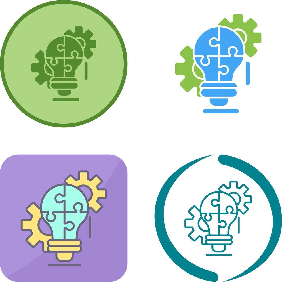 Problem Solving Icon Design vector
