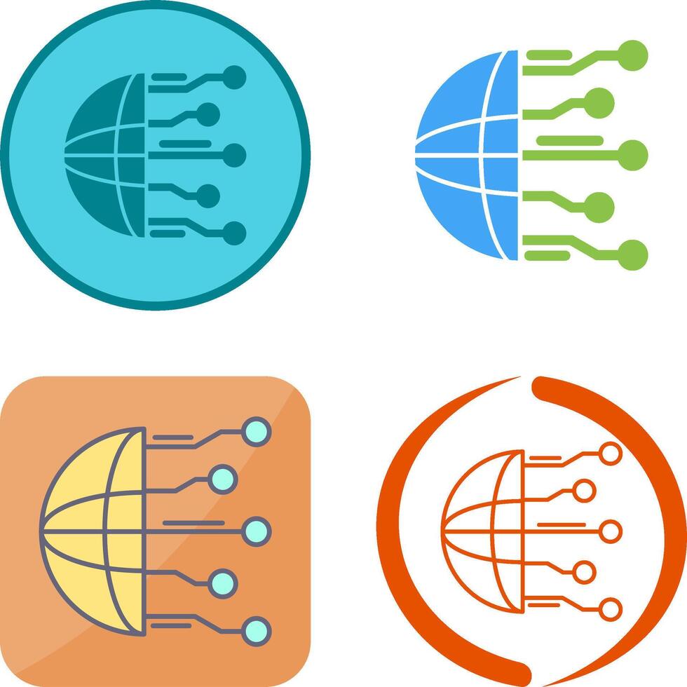 Network Icon Design vector