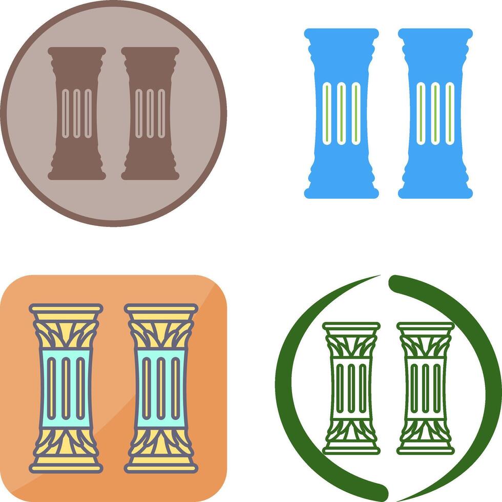 Column Icon Design vector