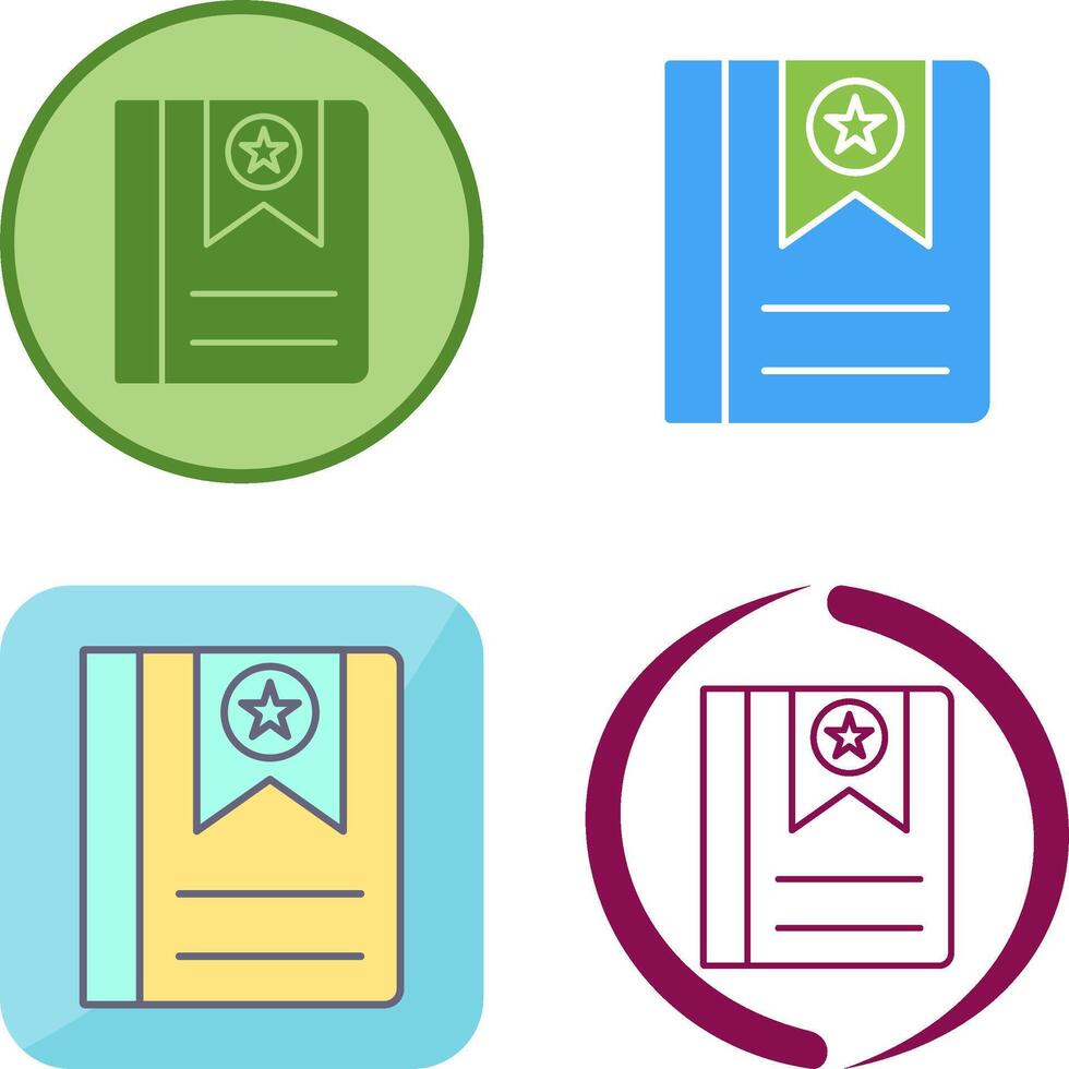Bookmark Icon Design vector