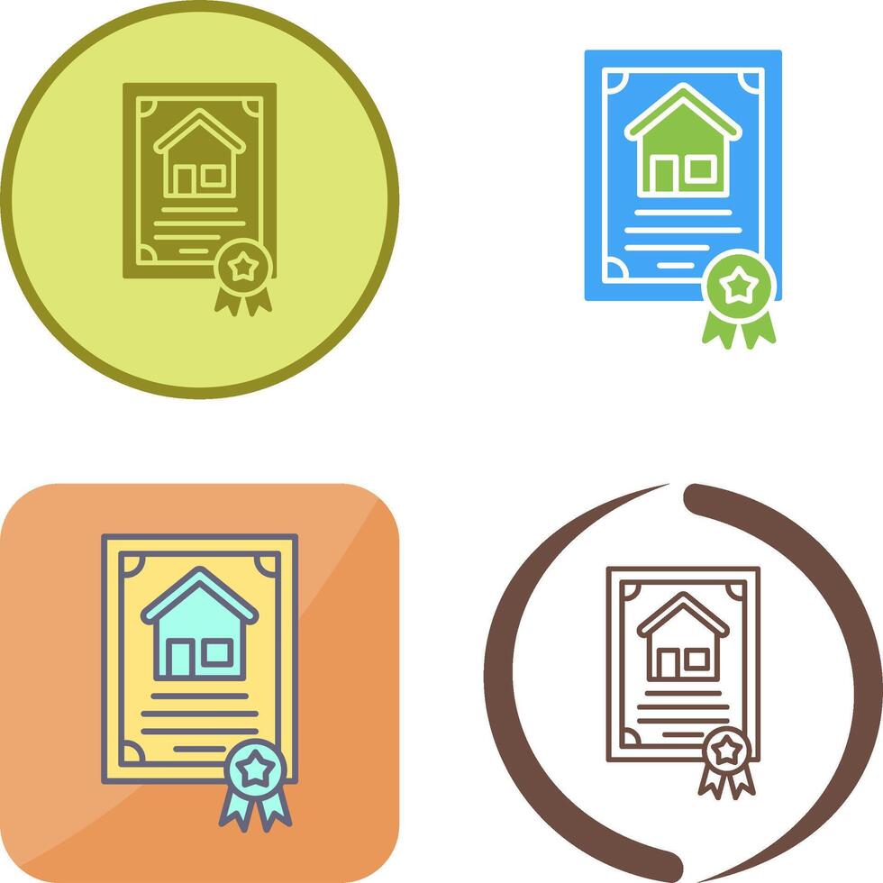 Certificate Icon Design vector