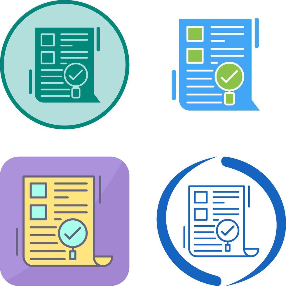 SEO Audit Icon Design vector