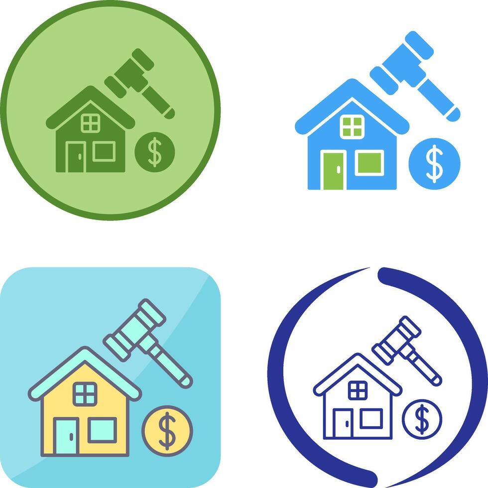 Auction Icon Design vector