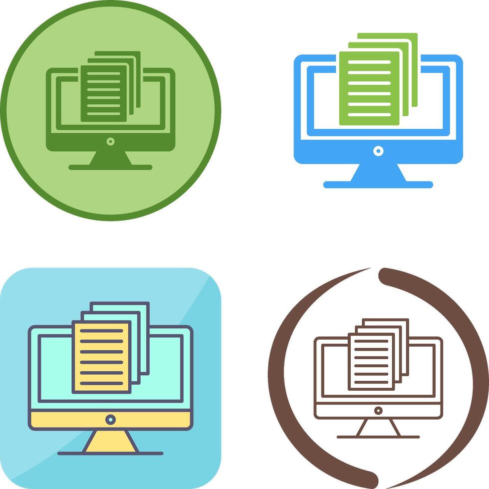 Document Icon Design vector