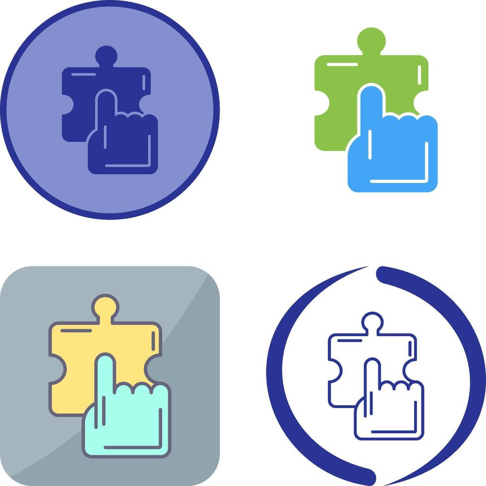 Quick Selection Icon Design vector