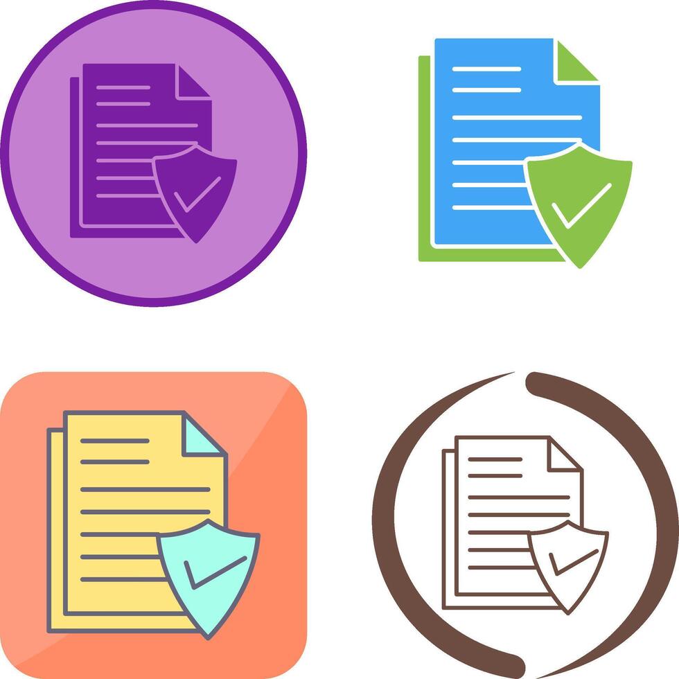Valid Document Icon Design vector
