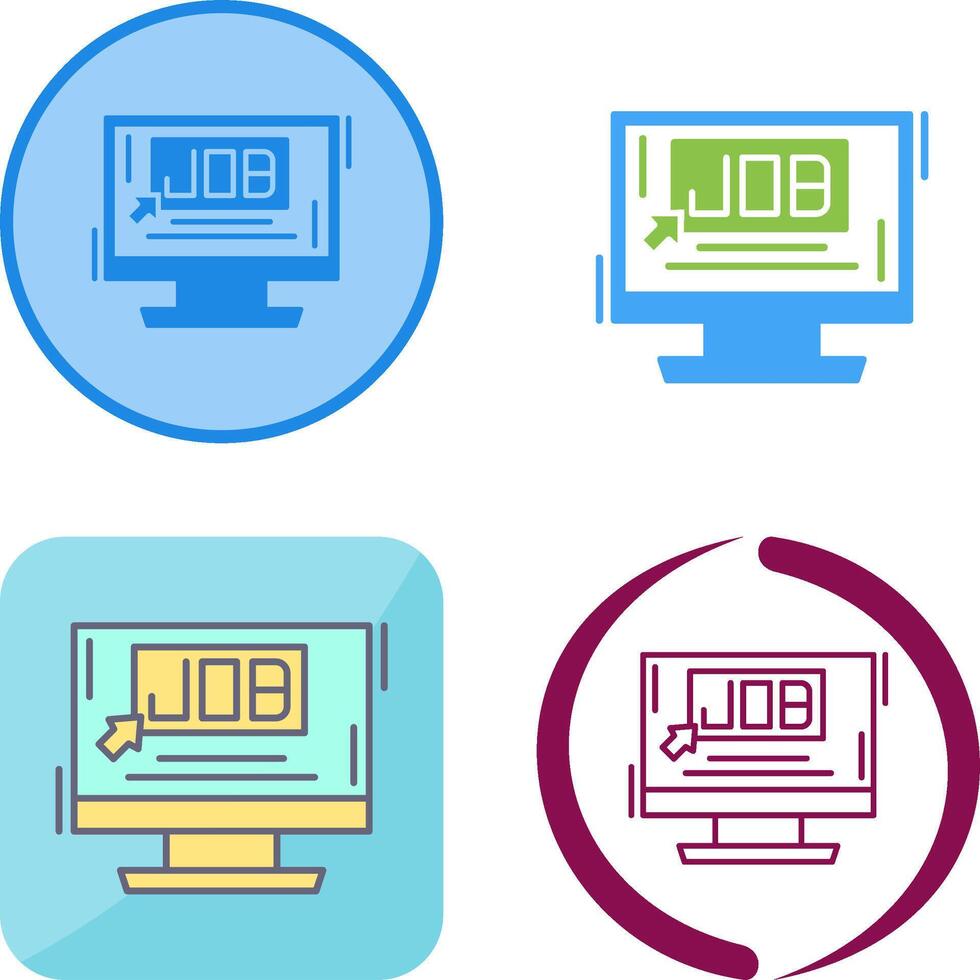 Job Icon Design vector