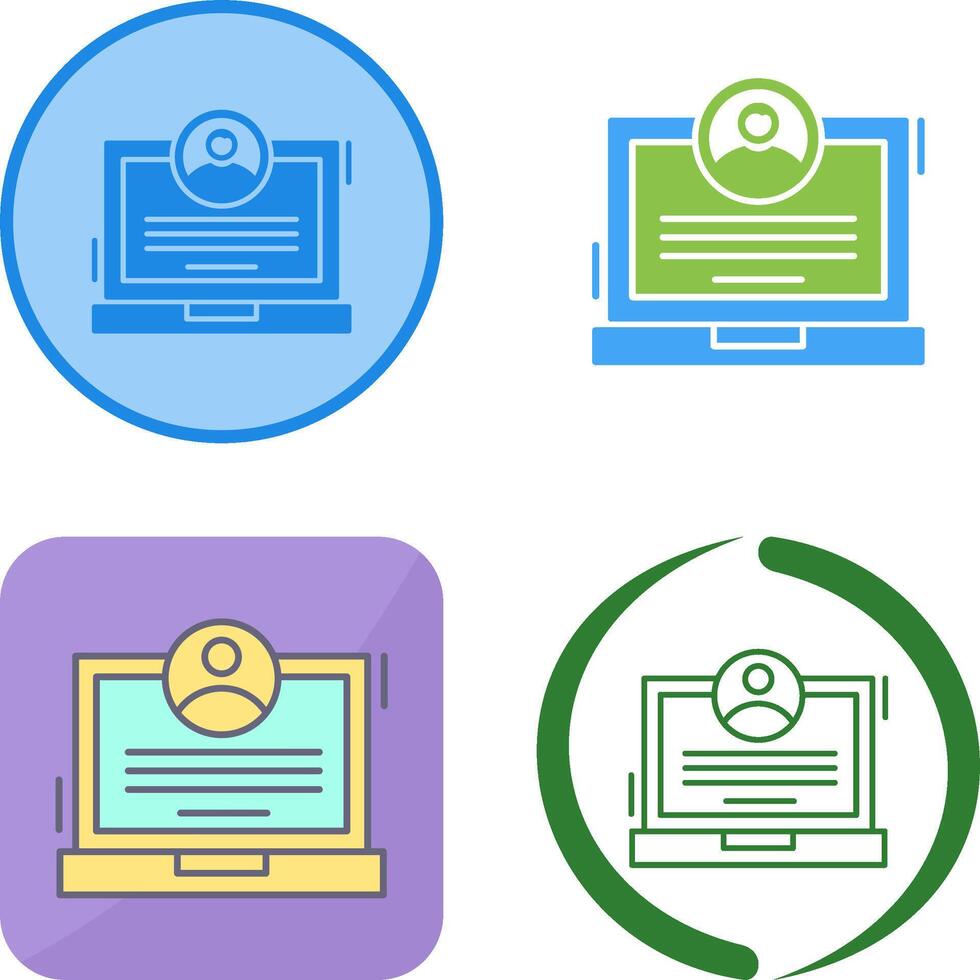 CV Icon Design vector