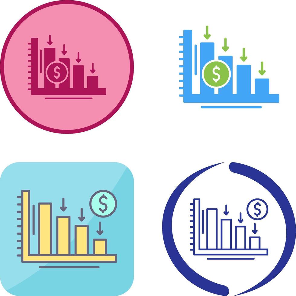 Loss Icon Design vector