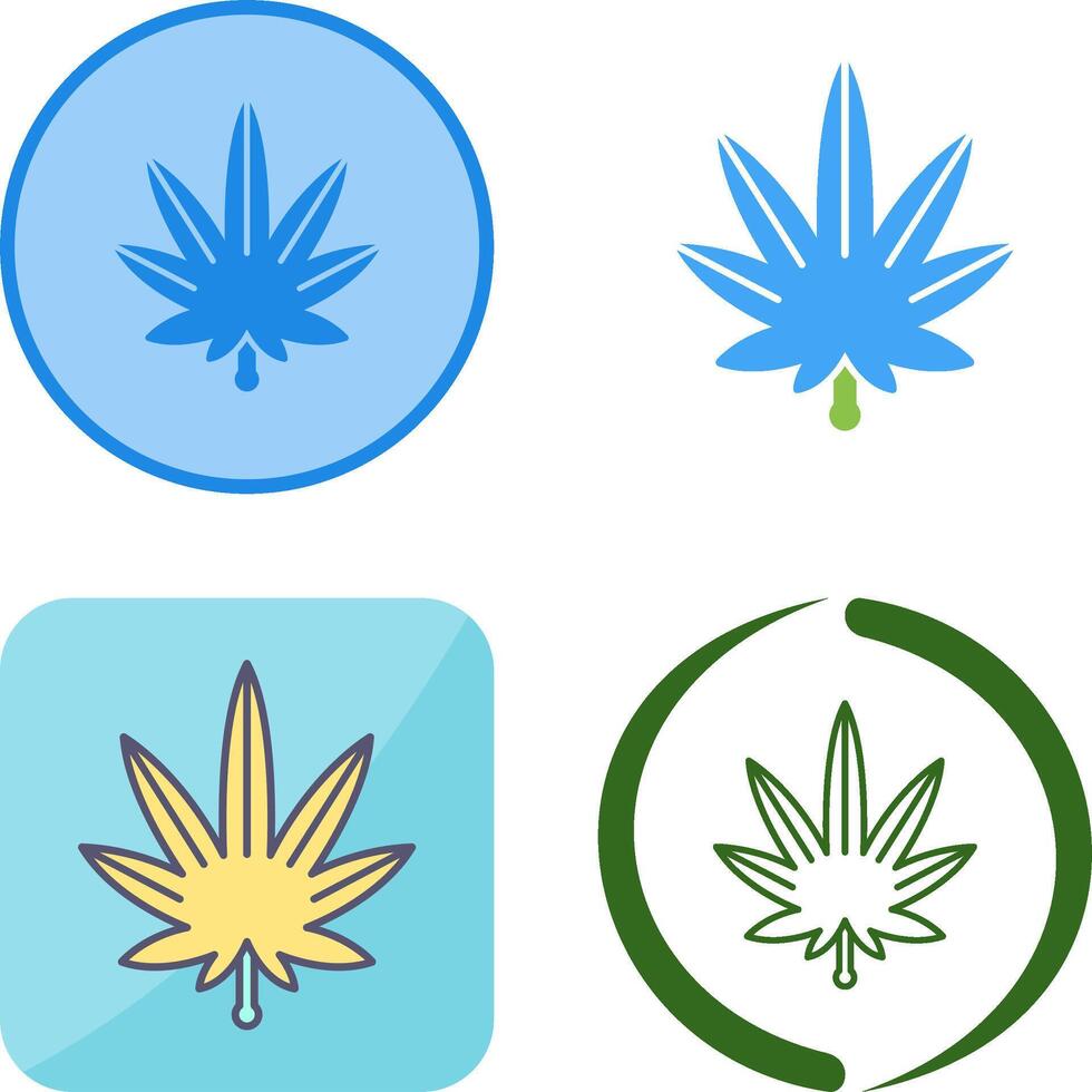 Weed Icon Design vector